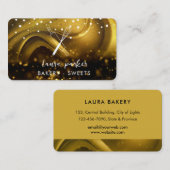 Carte De Visite Chef boulangerie avec Whisk Rolling Pin Parties sc (Devant / Derrière)