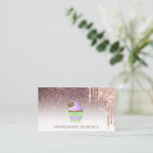 Carte De Visite Chef boulangerie Cupcake, mignonne (Debout devant)