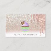 Carte De Visite Chef boulangerie Cupcake, mignonne (Devant)