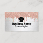 Carte De Visite Chef Casquette Boulangerie Cupcake Conduites moder (Devant)