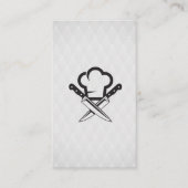 Carte De Visite Chef Casquette et couteaux | Culinaire (Devant)