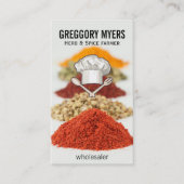 Carte De Visite Chef Casquette et ustensiles (Devant)