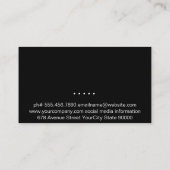 Carte De Visite Chef Casquette Ustensiles | Bois (Dos)