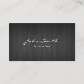 Carte De Visite Chef Classique Bois foncé (Devant)