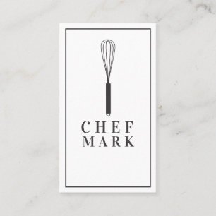 Carte De Visite Chef Cook Restaurant Restauration
