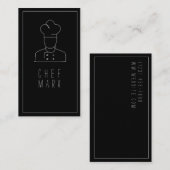 Carte De Visite Chef Cook Restaurant Restauration (Devant / Derrière)