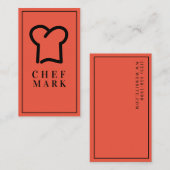 Carte De Visite Chef Cook Restaurant Restauration (Devant / Derrière)