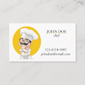 Carte De Visite Chef cuisine (Devant)