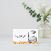 Carte De Visite Chef cuisinier Cuisine (Debout devant)