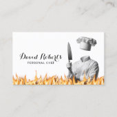 Carte De Visite Chef cuisinier Cuisine (Devant)