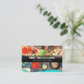 Carte De Visite Chef cuisinier Cuisine Cuisine Restaurant (Debout devant)