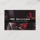 Carte De Visite Chef cuisinier Cuisine Cuisine Restaurant (Devant)