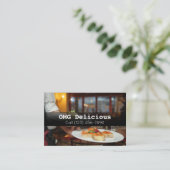 Carte De Visite Chef cuisinier Cuisine Cuisine Restaurant (Debout devant)