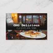 Carte De Visite Chef cuisinier Cuisine Cuisine Restaurant (Devant)