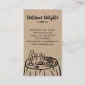 Carte De Visite Chef cuisinier Événement Planifier nourriture CUST (Devant)