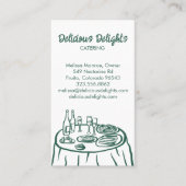 Carte De Visite Chef cuisinier Planification des événements Cuisin (Devant)