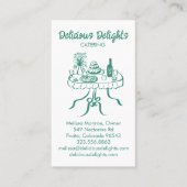 Carte De Visite Chef cuisinier Planification des événements Cuisin (Devant)