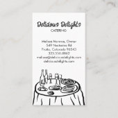 Carte De Visite Chef cuisinier Planification des événements Cuisin (Devant)