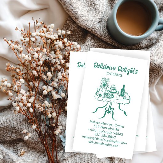 Carte De Visite Chef cuisinier Planification des événements Cuisin