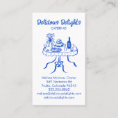 Carte De Visite Chef cuisinier Planification des événements Cuisin (Devant)