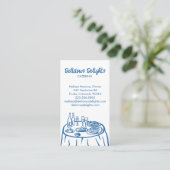 Carte De Visite Chef cuisinier Planification des événements Cuisin (Debout devant)