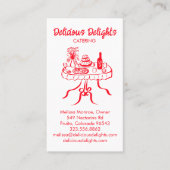 Carte De Visite Chef cuisinier Planification des événements Cuisin (Devant)