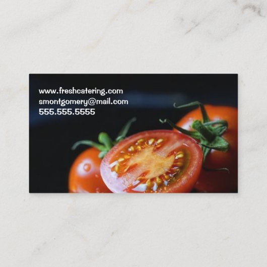 Carte De Visite Chef cuisinier Professionnel (Dos)