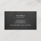 Carte De Visite Chef Cuisson Fer poêlé Pan Cuisine de pays (Dos)