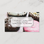 Carte De Visite Chef culinaire | Les beignets (Dos)