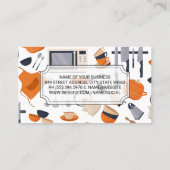 Carte De Visite Chef culinaire | Outils de cuisine (Dos)