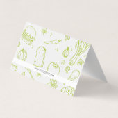 Carte De Visite Chef culinaire | Propriétaire du restaurant | Cuir (Dos)