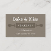 Carte De Visite Chef de Boulangerie Moderne (Devant)