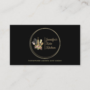 Carte De Visite Chef de boulangerie rustique Nourriture faite mais