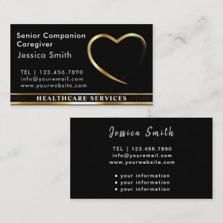 Carte De Visite Chef de carrière Golden Heart Design