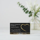 Carte De Visite Chef de carrière Golden Heart Design (Debout devant)