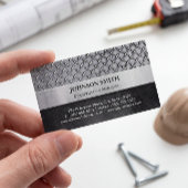 Carte De Visite Chef de construction - Plaque métallique diamant