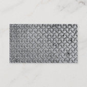 Carte De Visite Chef de construction - Plaque métallique diamant (Dos)