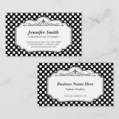 Carte De Visite Chef de construction - Pois noirs (Devant / Derrière)