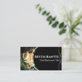 Carte De Visite Chef de Cuisine du restaurant photo personnalisé n (Debout devant)