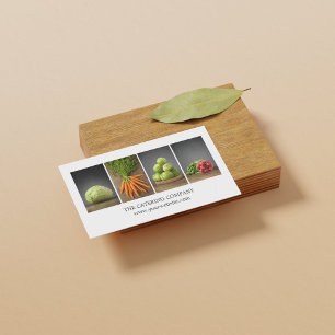 Carte De Visite Chef de l'entraîneur en nutrition blanche et éléga