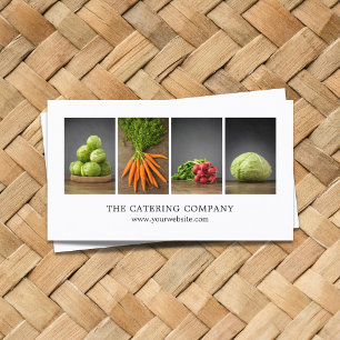 Carte De Visite Chef de l'entraîneur en nutrition blanche et éléga