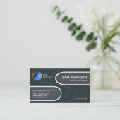 Carte De Visite Chef de marque global de conception d'étiquette (Debout devant)