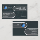 Carte De Visite Chef de marque global de conception d'étiquette (Devant / Derrière)