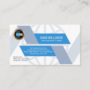 Carte De Visite Chef de produit global élégant créatif de voies