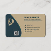 Carte De Visite Chef de service administratif de Marine Modern (Devant)