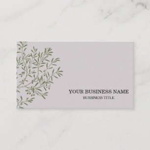 Carte De Visite Chef de traiteur de la branche d'Olivier personnal