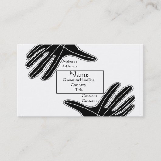 Carte De Visite Chef d'oeuvre (Devant)