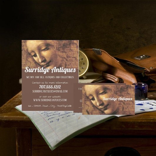 Carte De Visite Chef d'une femme, Antique Dealer