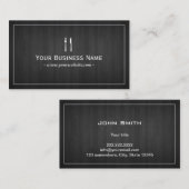 Carte De Visite Chef en bois foncé élégant de approvisionnement (Devant / Derrière)