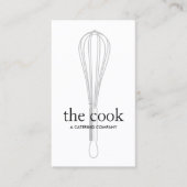 Carte De Visite Chef et Baker Whisk (Devant)